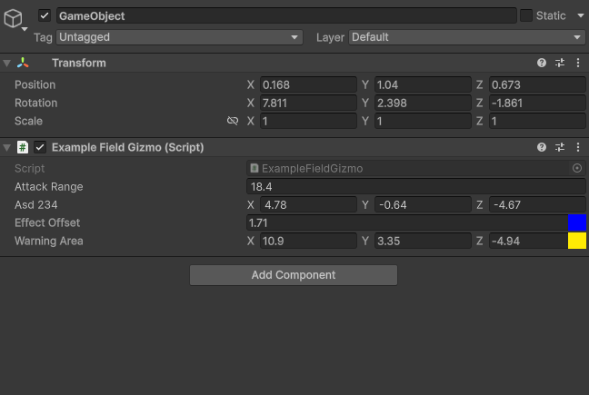 Inspector with DrawGizmo attributes