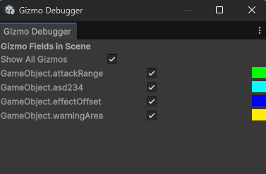 Gizmo Debugger tool window