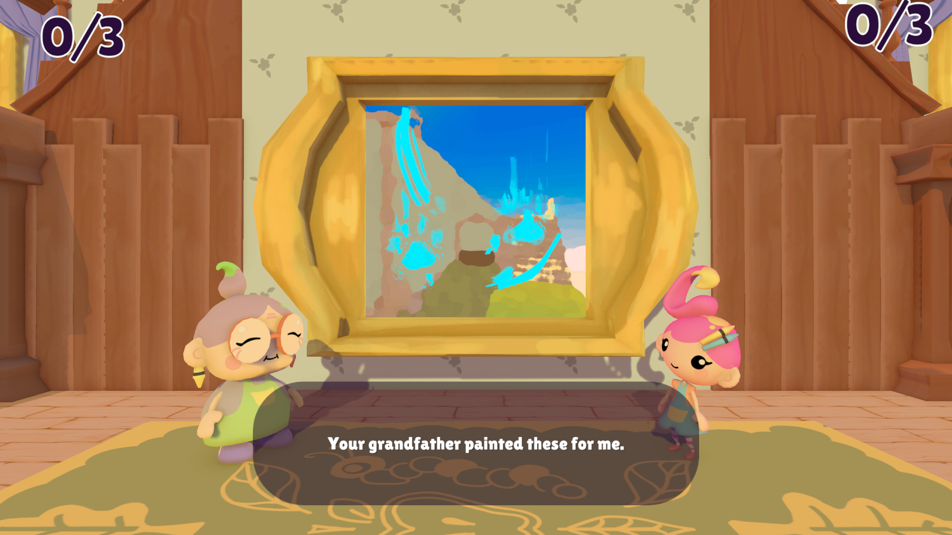Between the Canvases screenshot showing the painted visual style