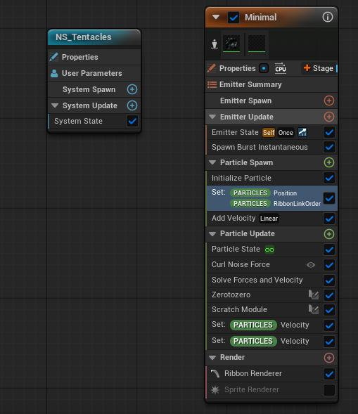 Tentacle VFX Blueprint